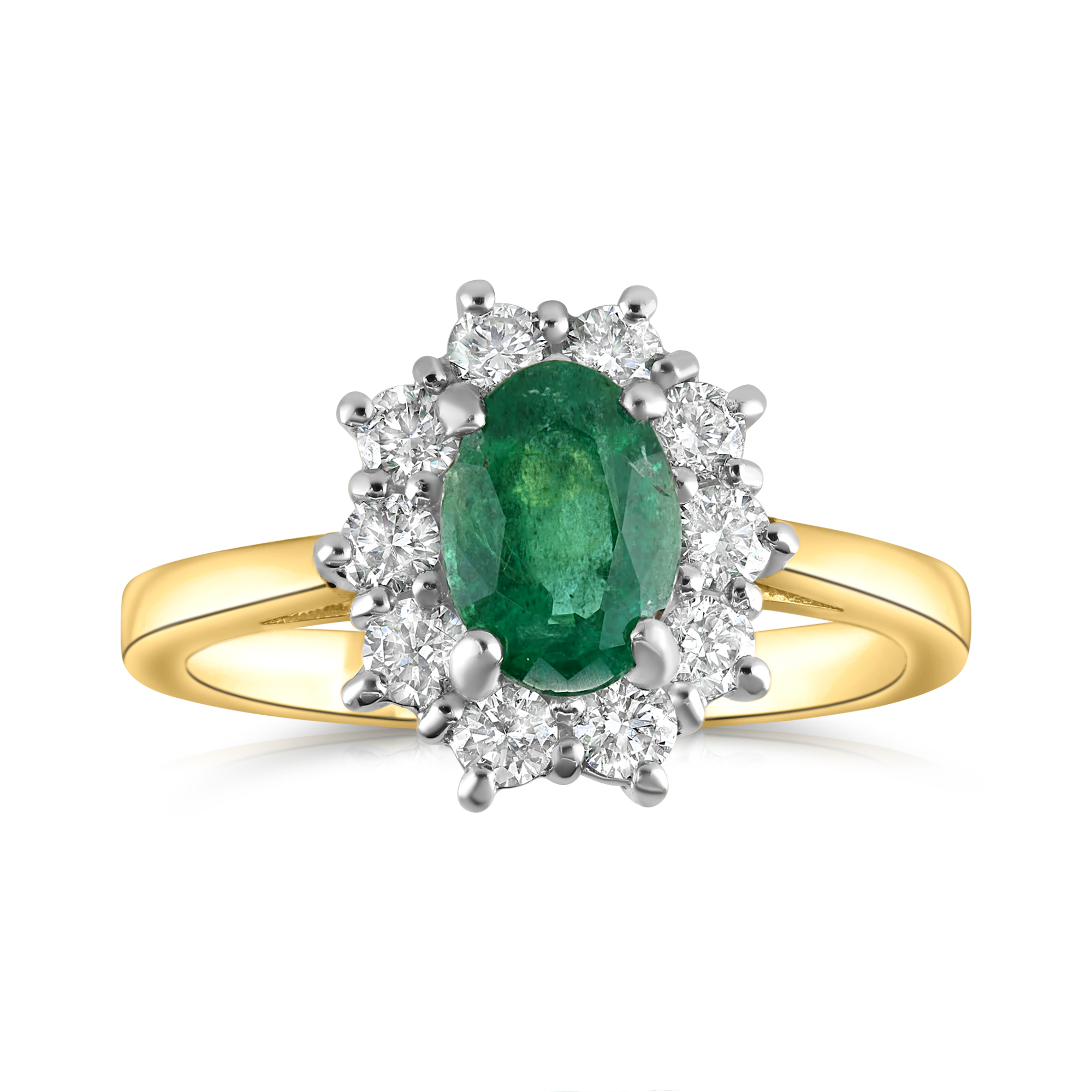 18ct Yellow Gold - Emerald Ring