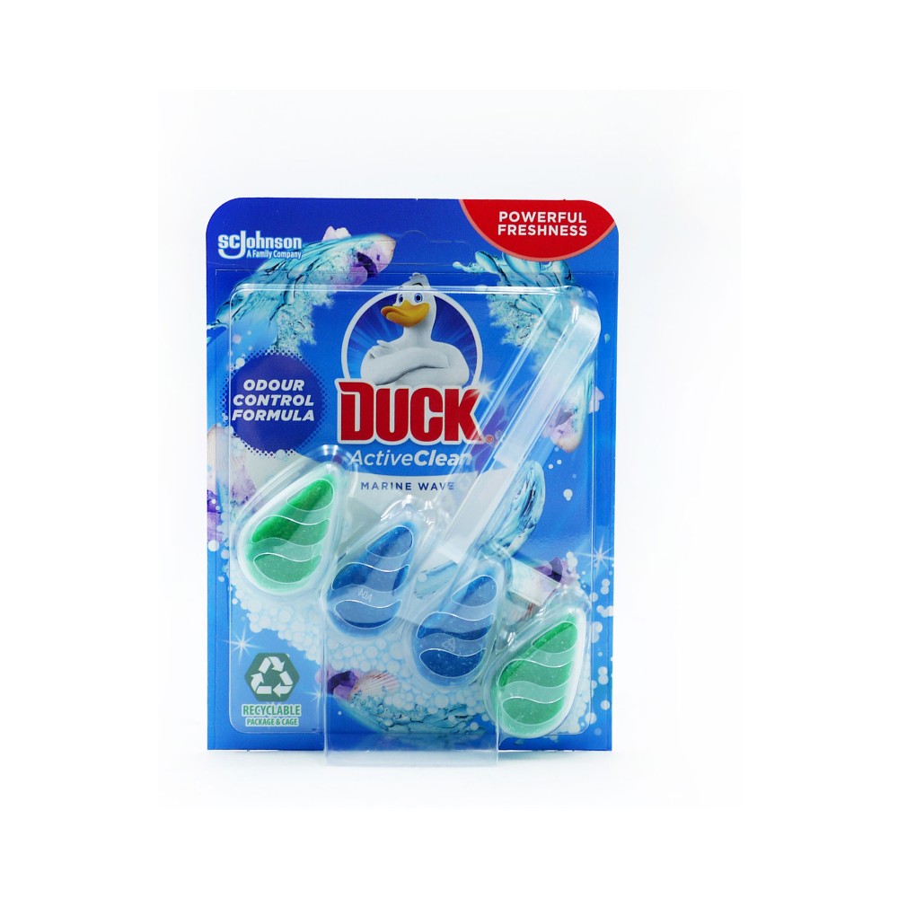 Duck Toilet Rim Block Active Clean Marine Wave 38.6g