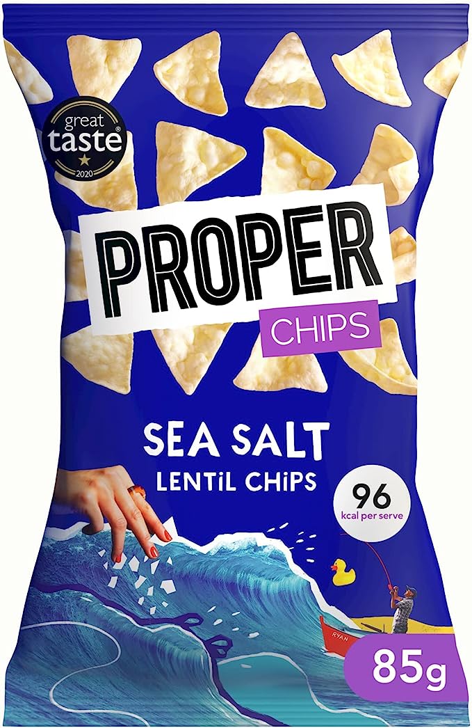 Proper Sea Salt Lentil Chips 85g