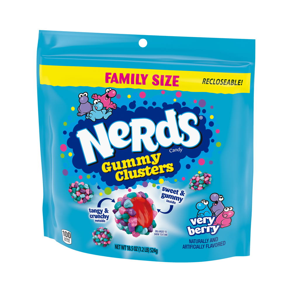 Nestle Nerds Gummy Clusters Very Berry 18.50 oz (524g)