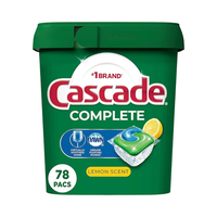 Cascade Dishwasher Pods Lemon Scent 78's