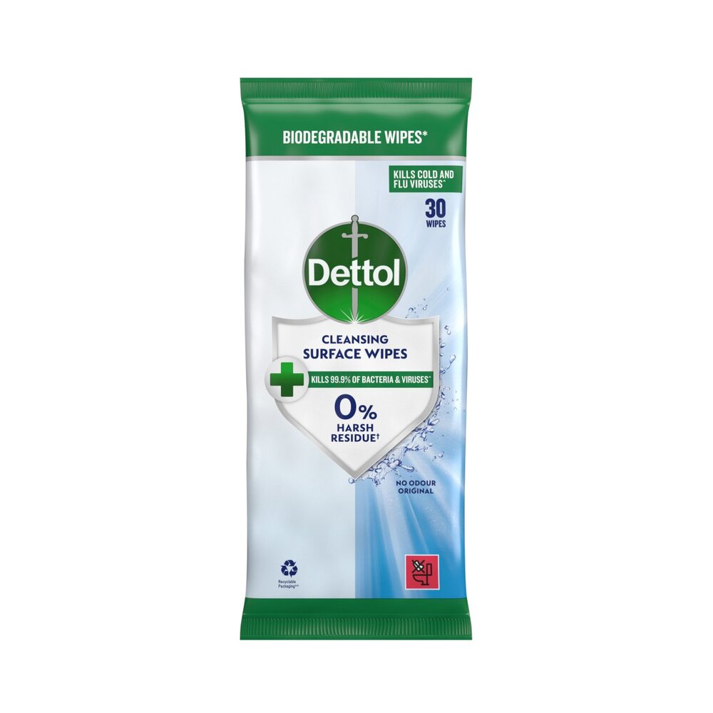 Dettol Surface Wipes 30s