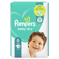 Pampers Size 6, 19 PM £6.99