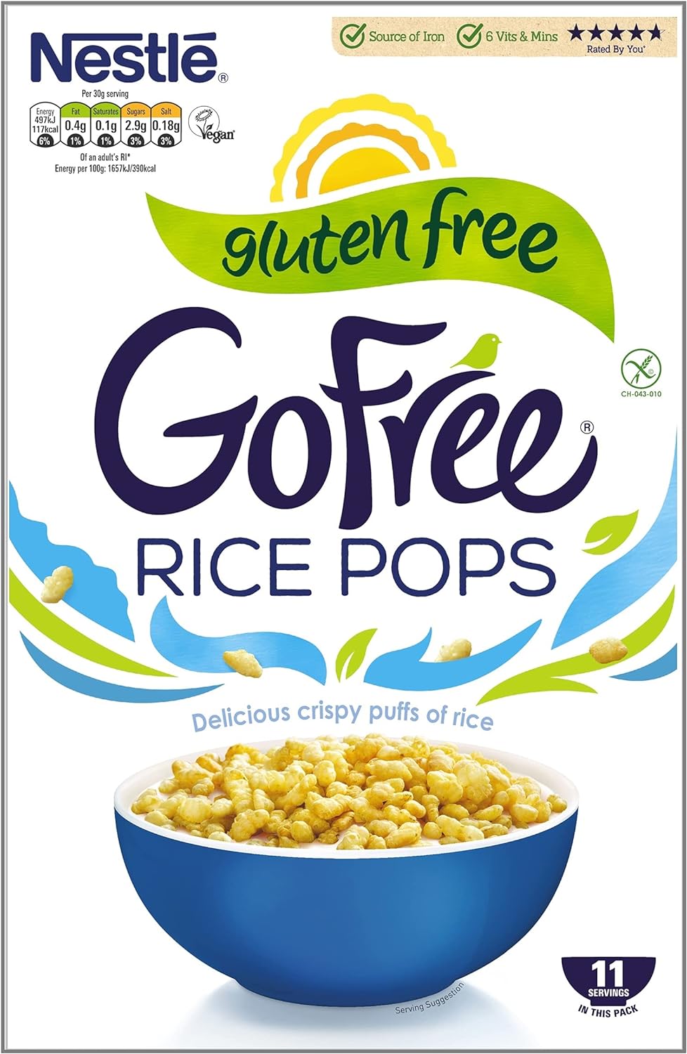 Nestle Rice Pops (Crispies) Gluten Free 350g