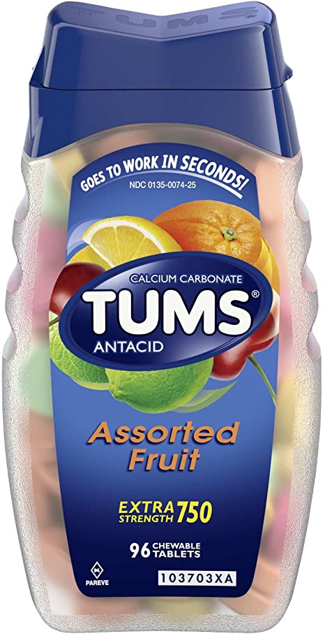 Tums Assorted Fruit Tablets 96s