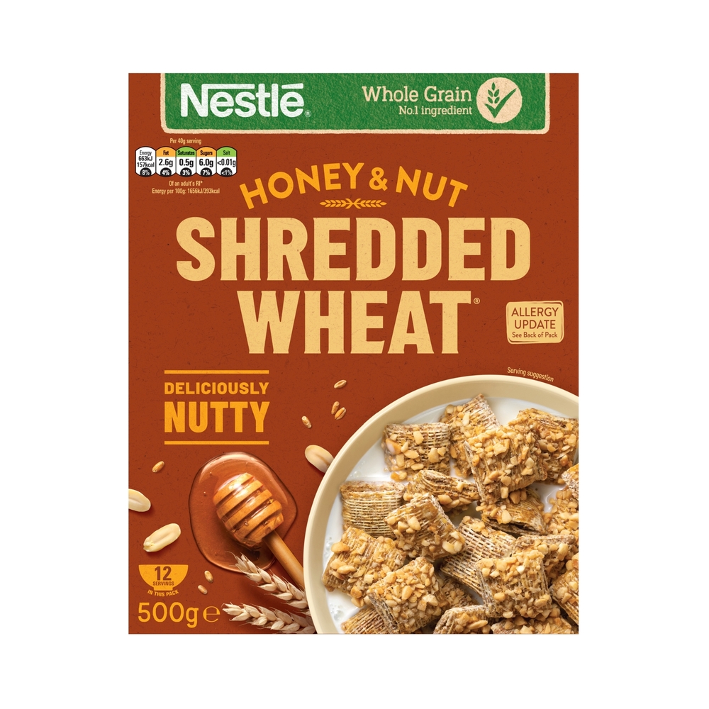 Nestle Shredded Wheat Honey & Nut 500g