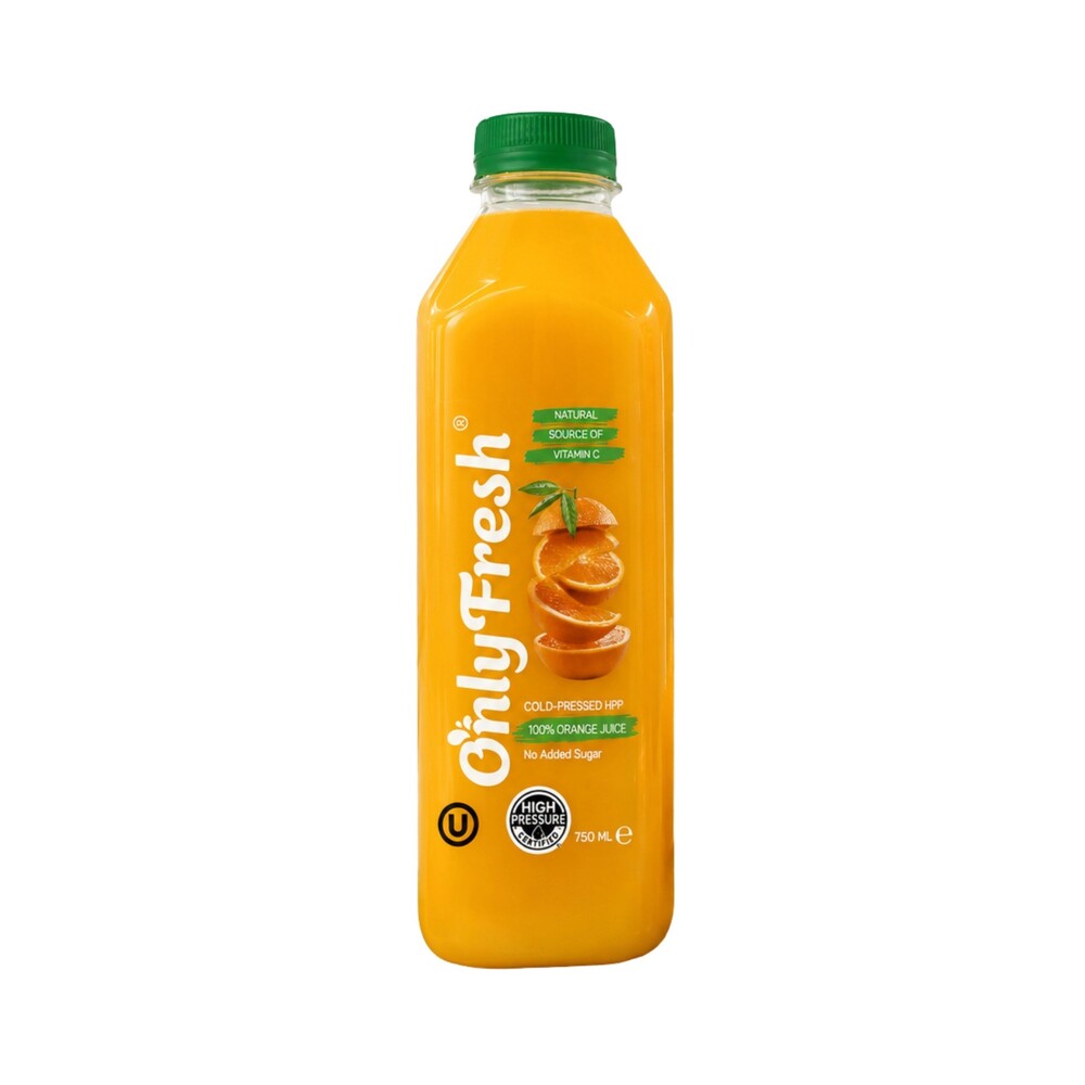 Only Fresh HPP Cold Pressed Orange Juice 750ml