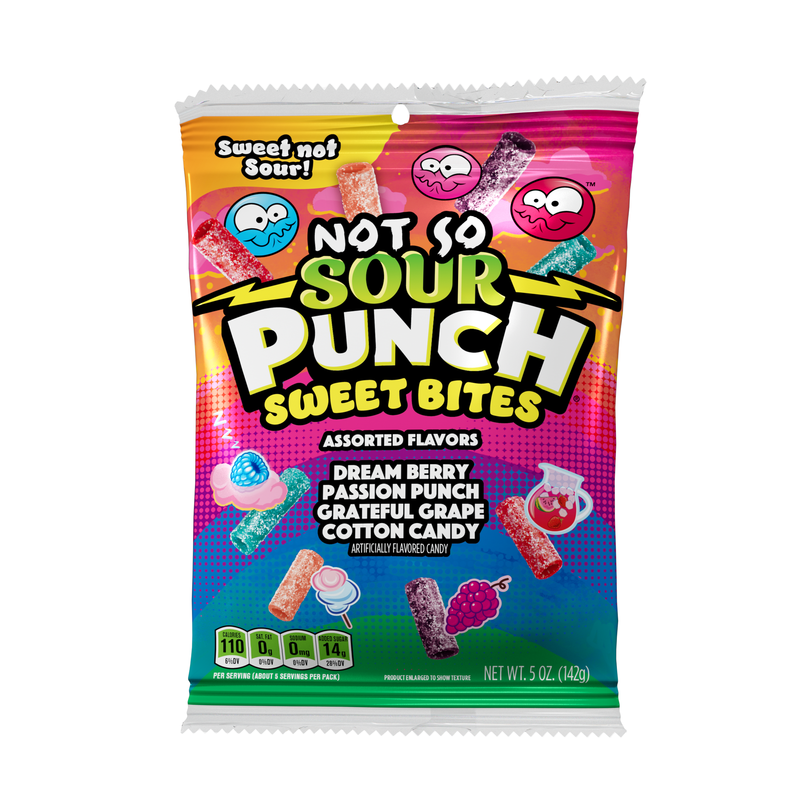 Sour Punch Not so Sour Punch Sweet Bites Asstd Flavours (5oz) 142g	