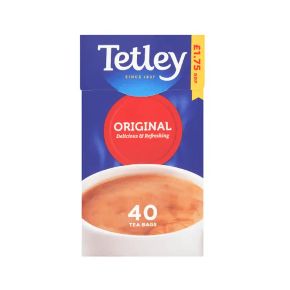 Tetley Tea Bags 40s P.M £1.75