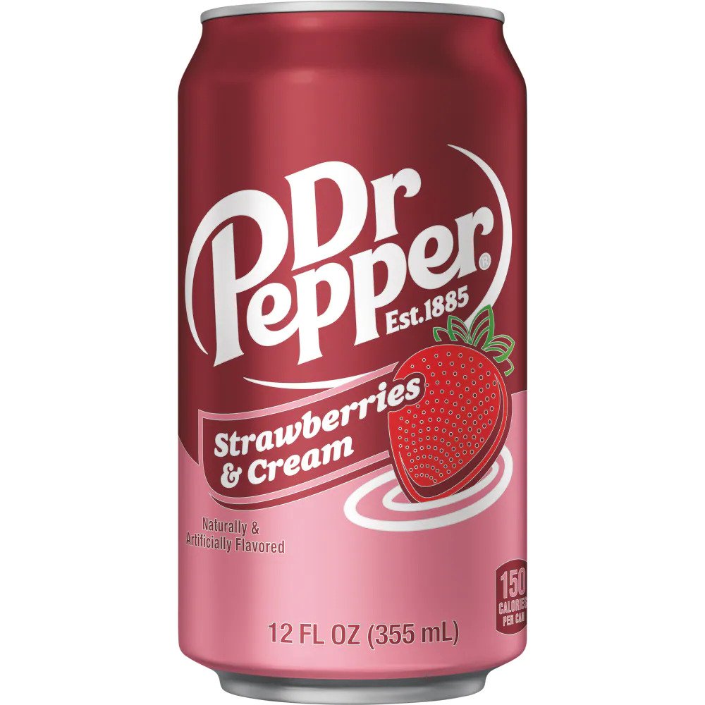 Dr Pepper Strawberries & Cream 12oz (355ml)