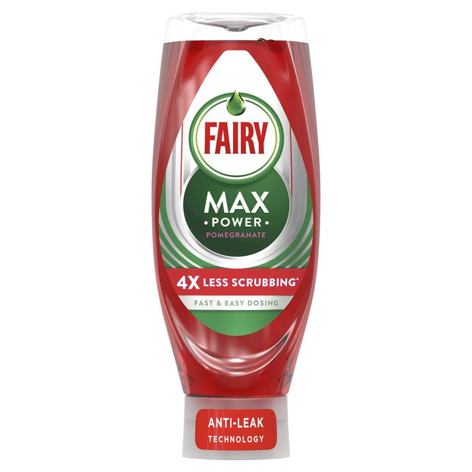 Fairy Liquid Max Power Pomegranate Fast & Easy Dosing 640ml
