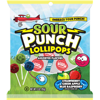 Sour Punch Pops Peg Bag 3oz (85g)