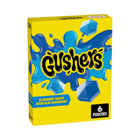 Gushers Blueberry Grape & Sour Blue Raspberry 6's 4.8oz (136g)