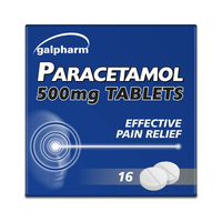 Galpharm Paracetamol Tablets 500mg 16's