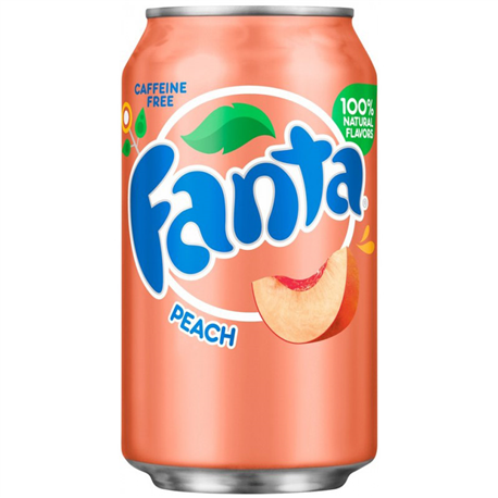 Fanta Peach Soda Can 12oz (355ml)