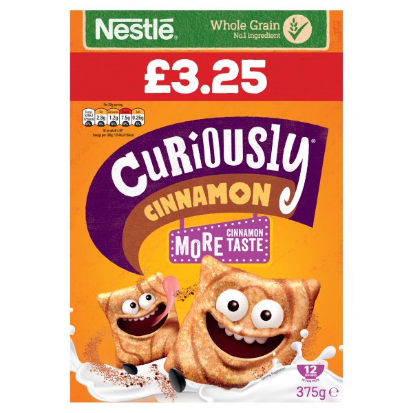 Nestle Curiously Cinnamon 375g PM £3.25
