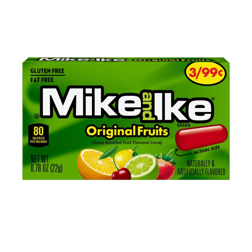 Mike & Ike Original Fruits Priced 0.78oz (22g)