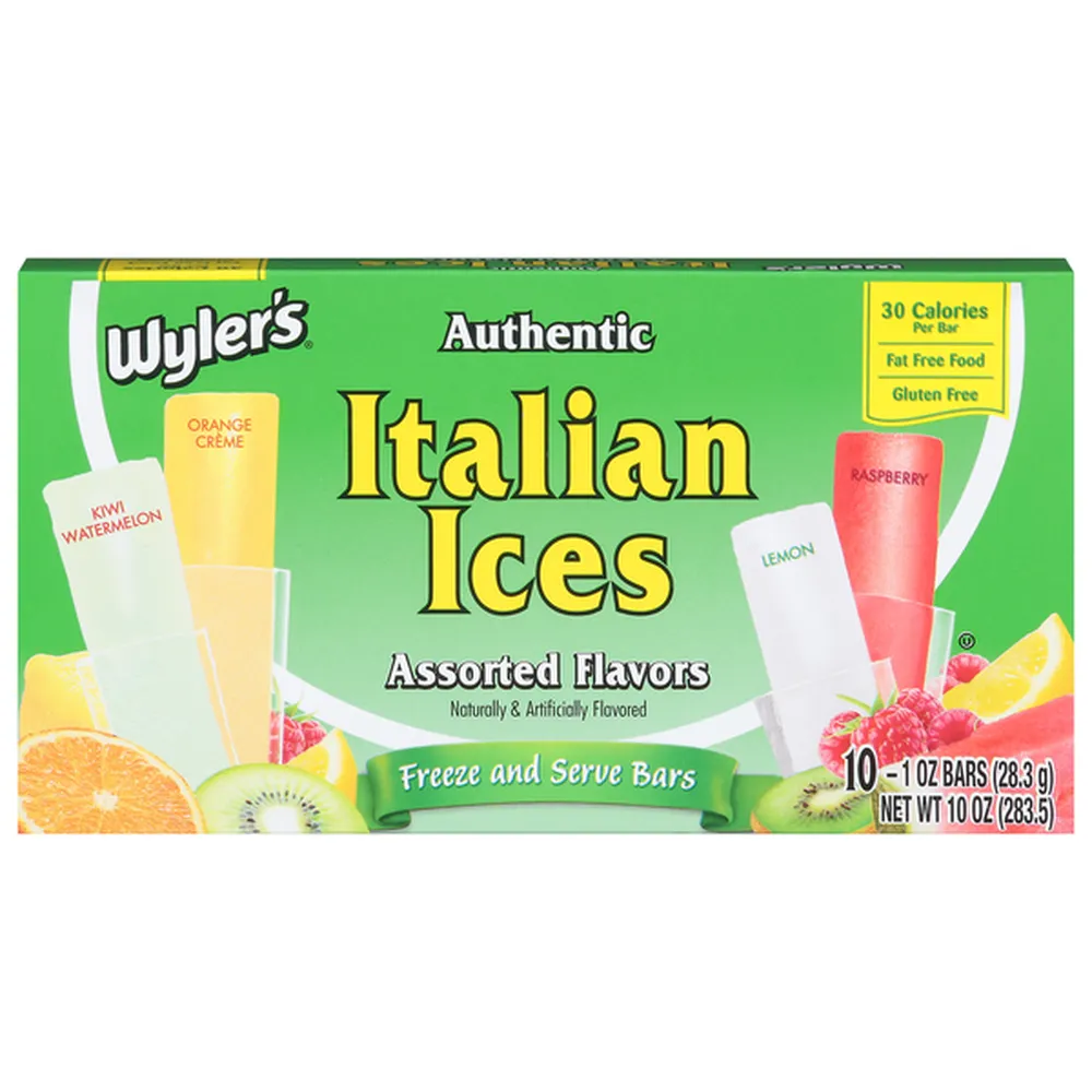 Wyler’s Authentic Italian Ices Assorted Flavors 1oz (28.3g)