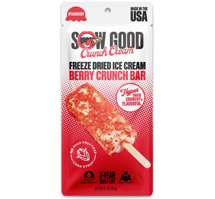 Sow Good Freeze Dried Berry Crunch Cream Bar 0.7oz (20g)