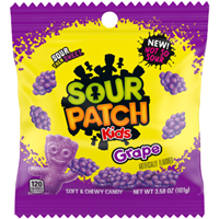 Sour Patch Kids Grape Peg Bag 3.6oz (102g)