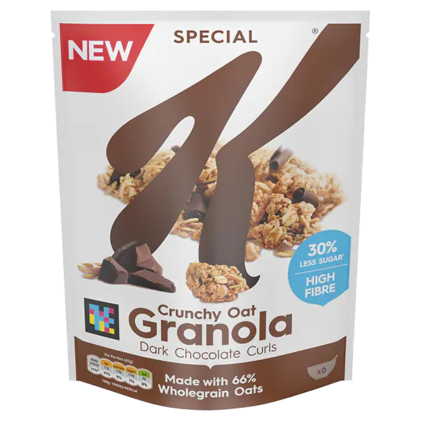 Kellogg's Special K Crunchy Oat Granola Dark Chocolate Curls 350g