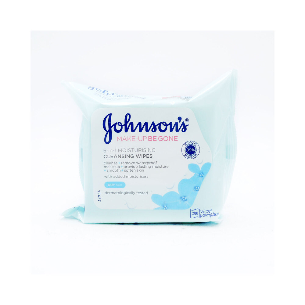 Johnsons Make Up Cleansing Face Wipes Moisturising 25's