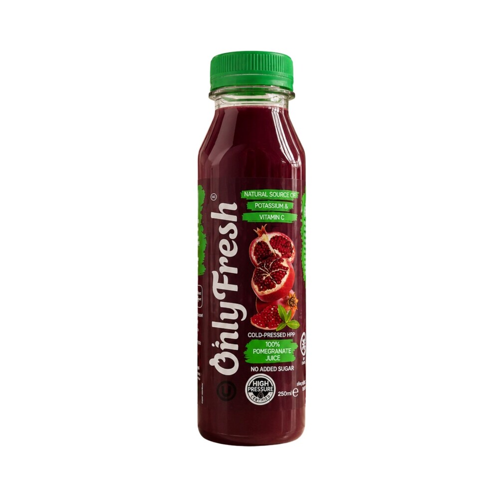 Only Fresh HPP Cold Pressed Pomegranate Juice 250ml