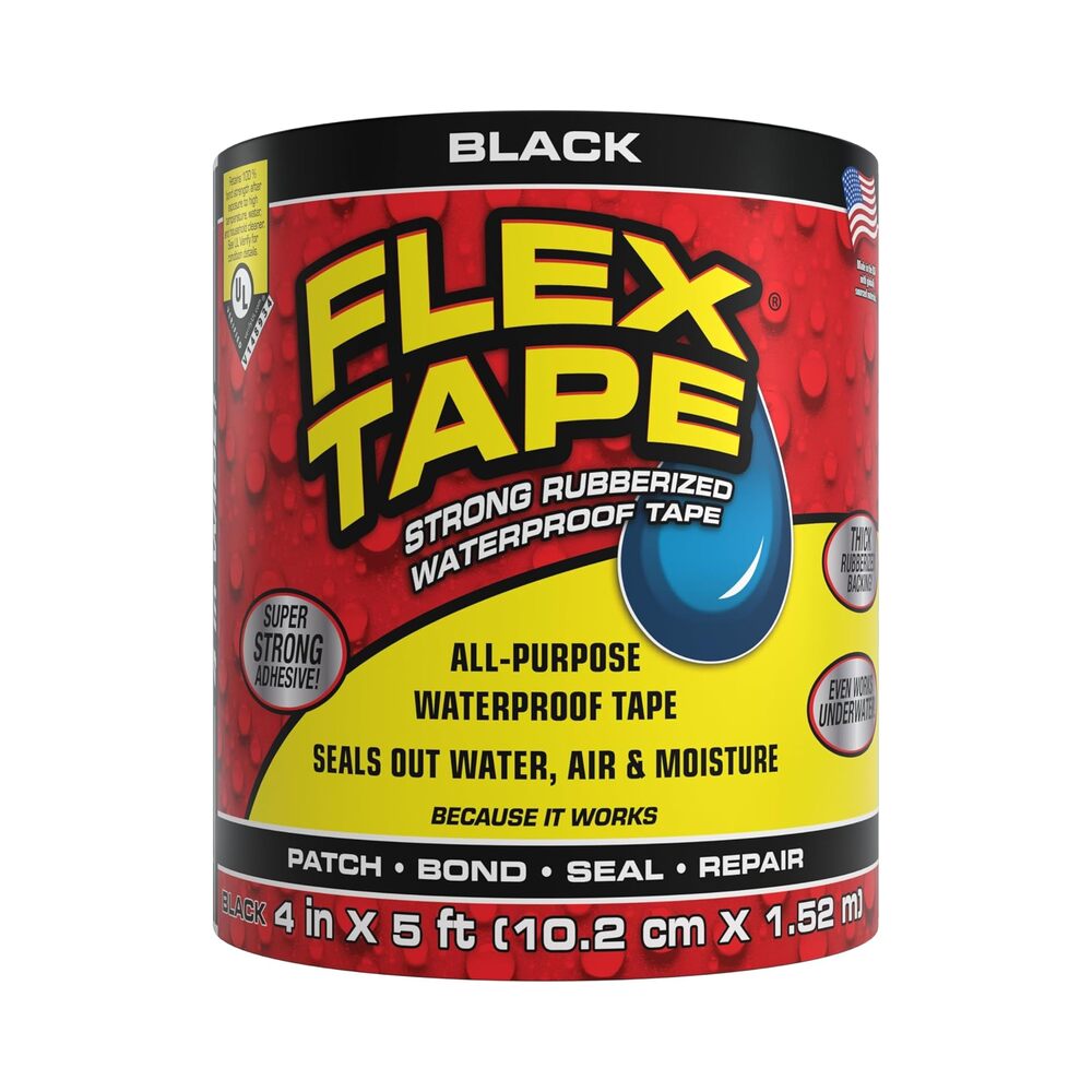 Flex Tape Black 10.2cm x 1.52m