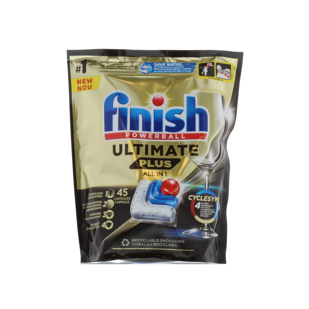 Finish Ultimate Plus All in 1 Dishwasher tablets 45's