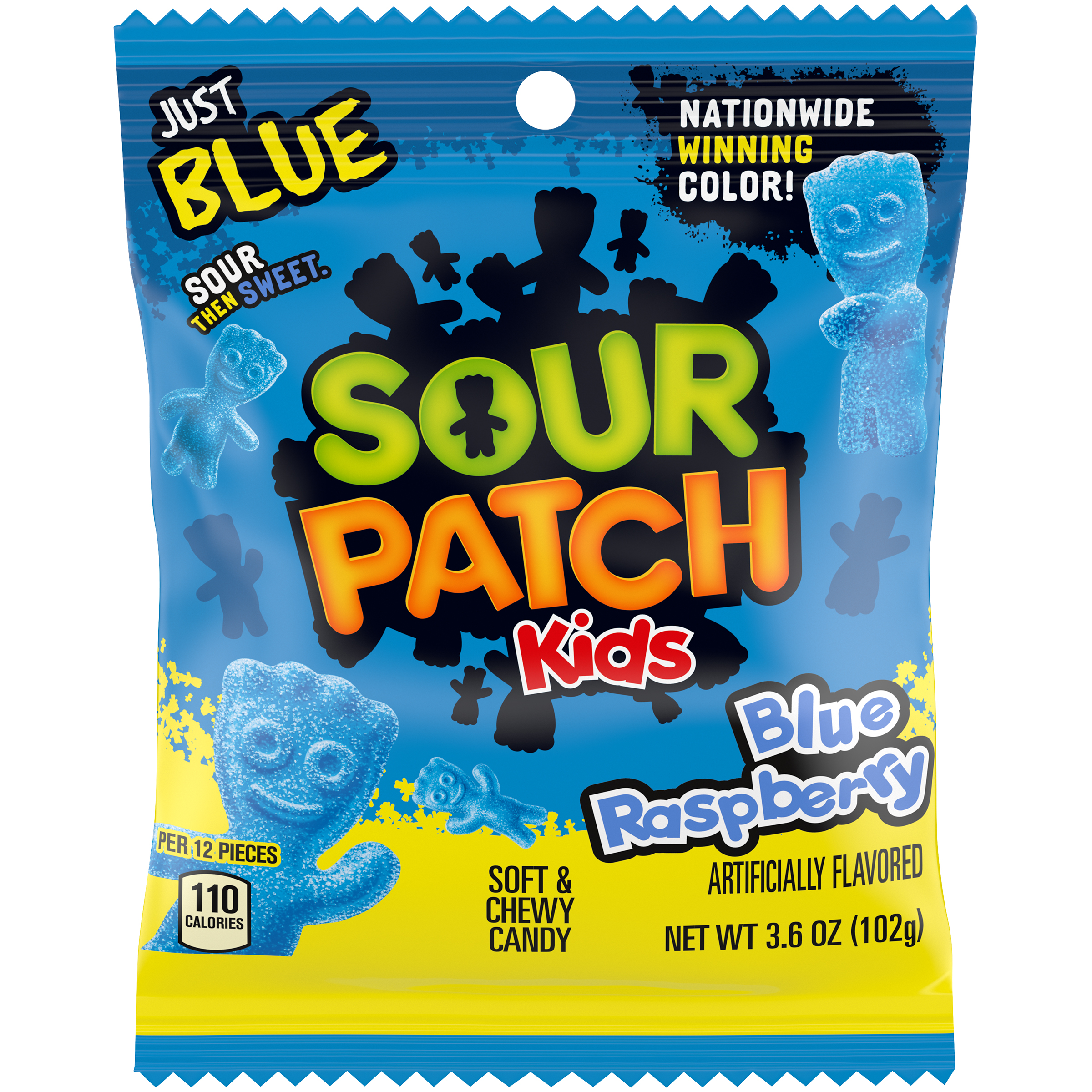 Sour Patch Blue Raspberry Peg Bag 3.6oz (102g)