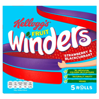 Kellogg's Winders Strawberry & Blackcurrant 5x17g