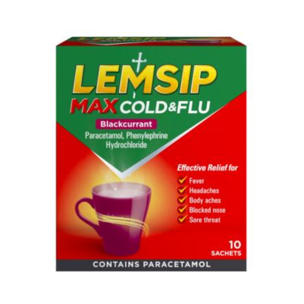 Lemsip Max Sachet  Blackcurrant 10's