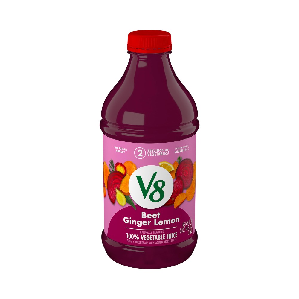 V8 Vegetable Juice Beet Ginger Lemon 46oz (1.36L)