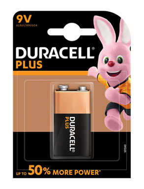 Duracell Plus 9V Batteries