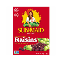 Sunmaid California Sun Dried Raisins Box 9oz (255g)