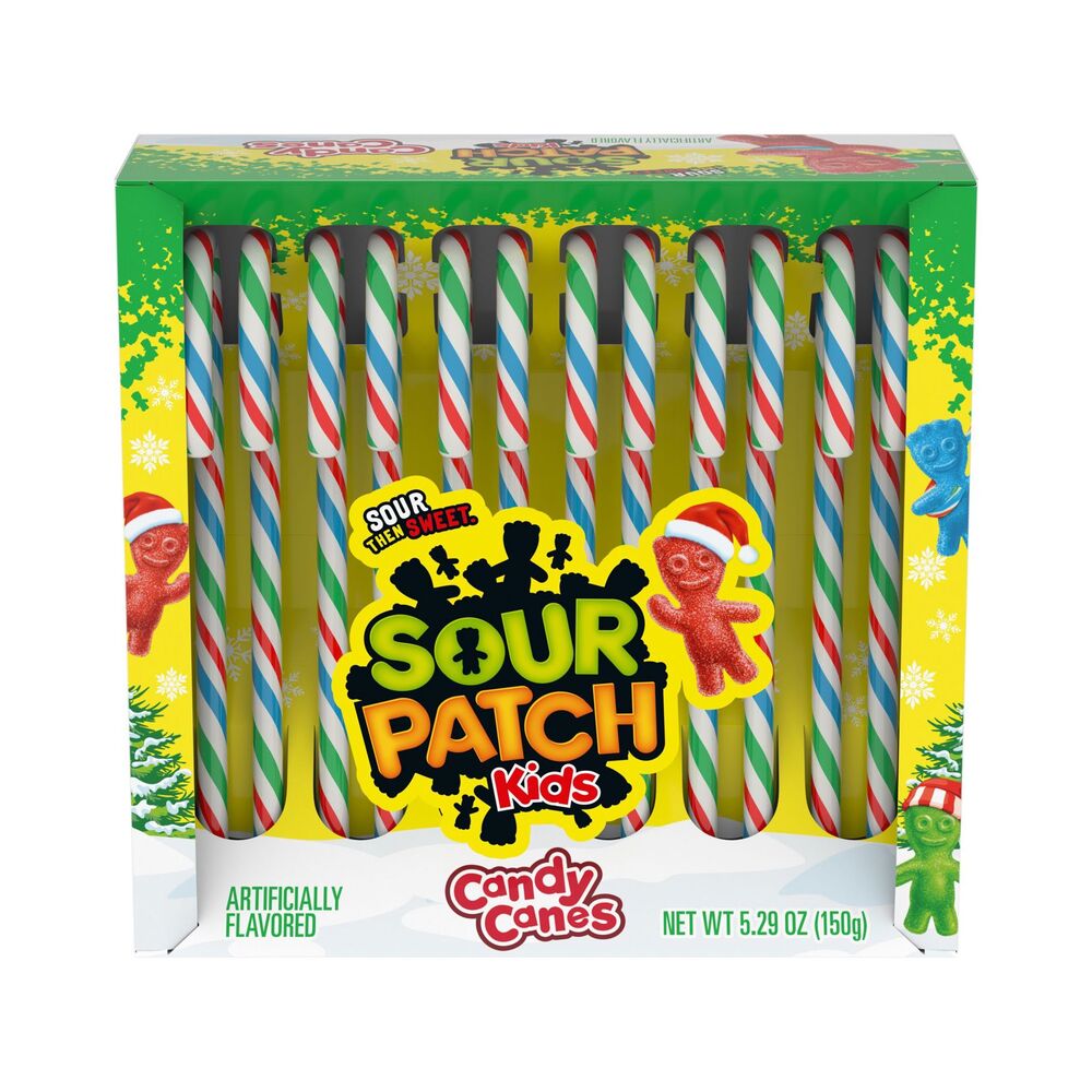 Sour Patch Holiday Candy Canes 5.29oz (150g)
