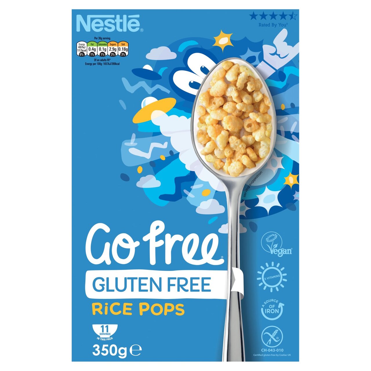 Nestle Rice Pops (Crispies) Gluten Free 350g