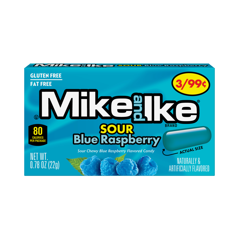 Mike & Ike Priced Sour Blue Raspberry 0.78oz (22g)