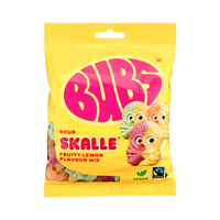 Bubs Sour Skalle Lemon Raspberry Peg Bag 5.5oz (156g)