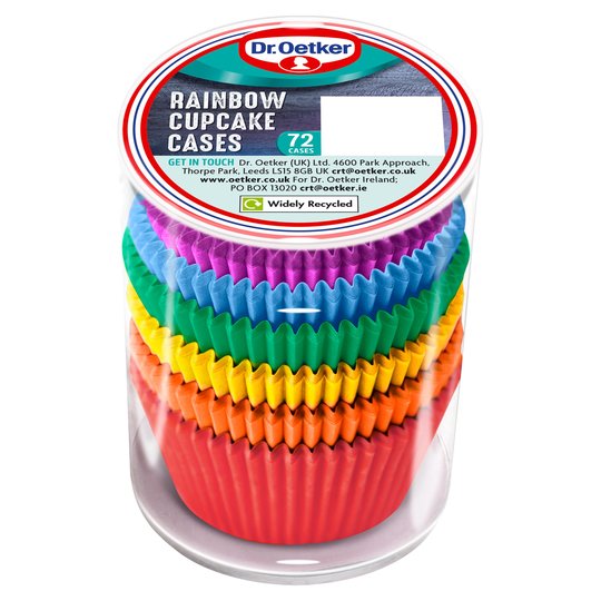 Dr. Oetker Rainbow Baking Cases 72s