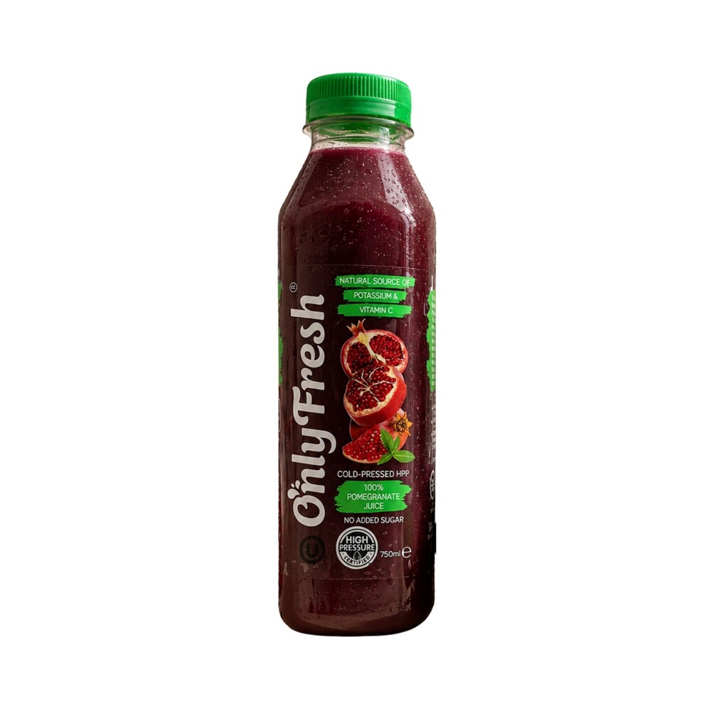 Only Fresh HPP Cold Pressed Pomegranate Juice 750ml