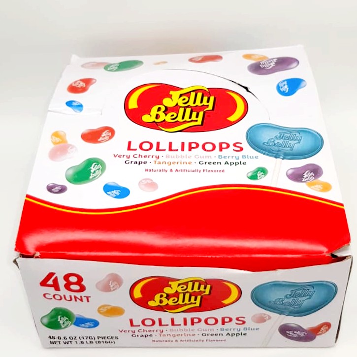 Jelly Belly Lollipops Assorted Flavours (48s) 0.6oz (17g)