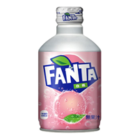 Fanta White Peach Metal Bottle 300ml