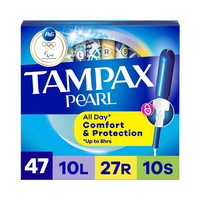 Tampax Pearl TamponsWith Applicator 47's