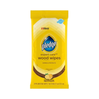 Pledge Wood Wipes Lemon 24's