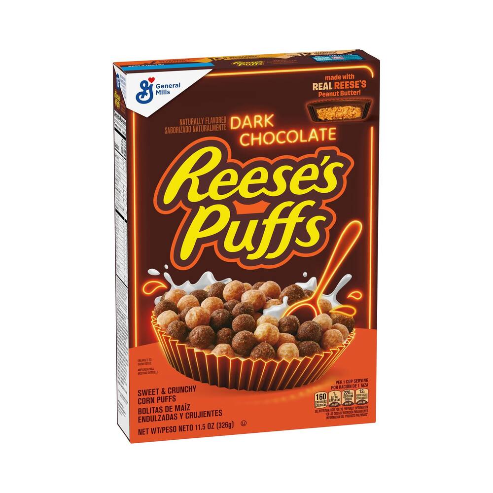 Reeses Puffs Dark Chocolate Cereal 326g