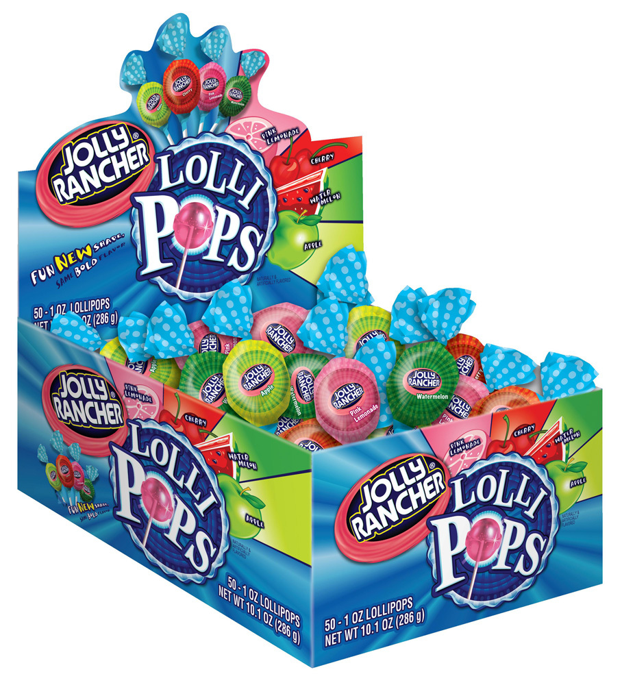 Jolly Rancher Lollipops 4 Flavours (50s) 0.6oz (17g) 
