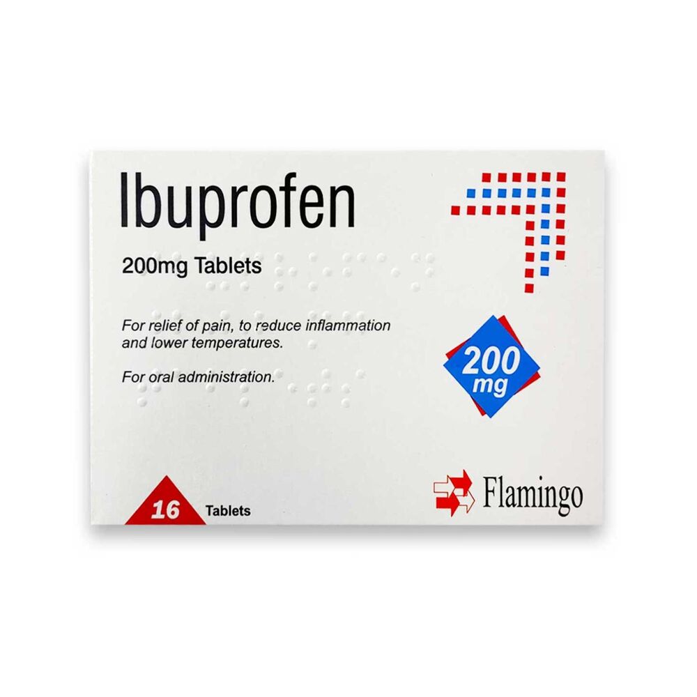 Flamingo Ibuprofen 200mg Tablets 16's