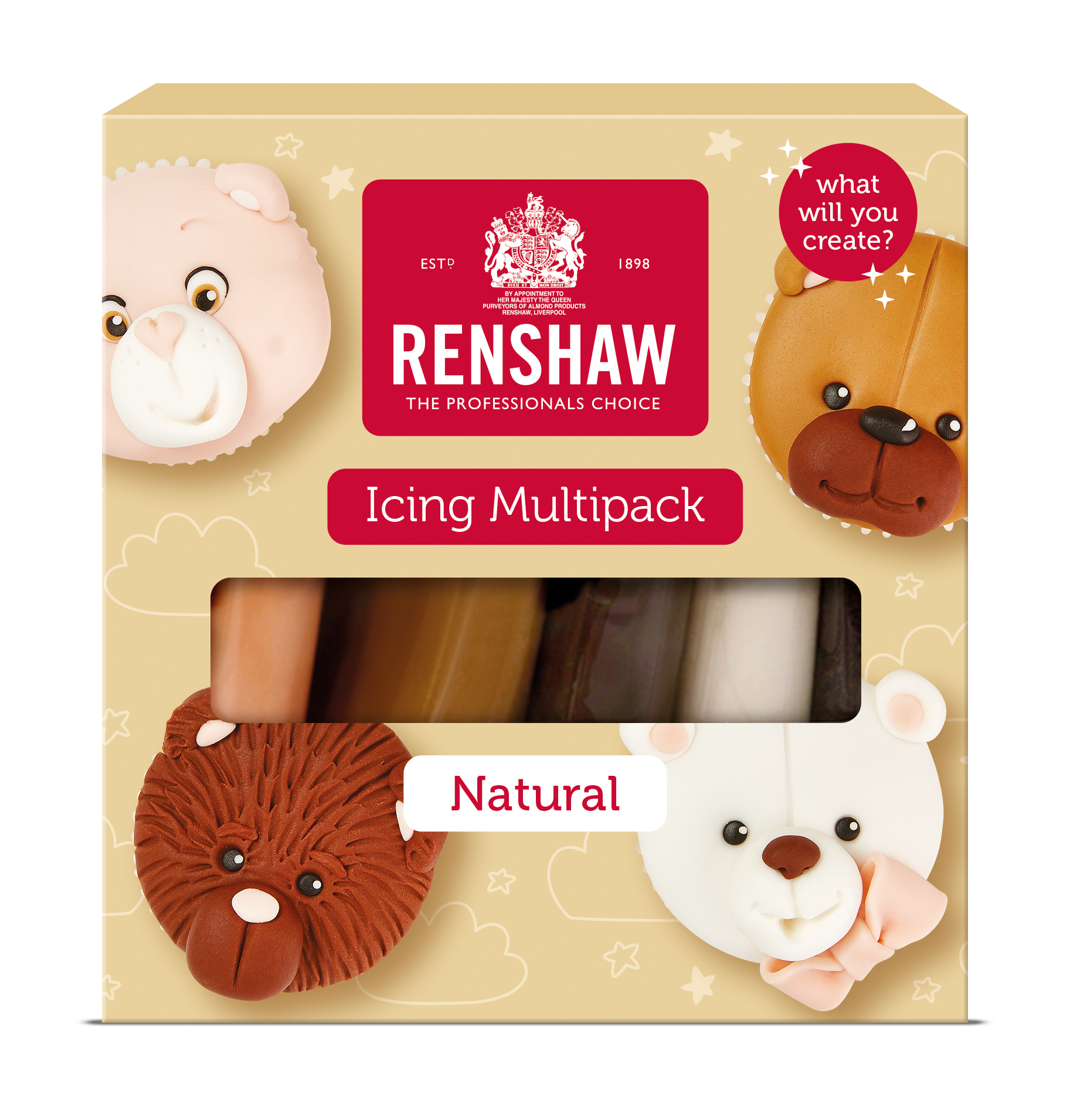 Renshaw Naturals Multi Pack Icing 100g x 5