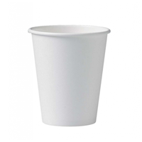 Single Wall White Paper Cups 8oz 1000's